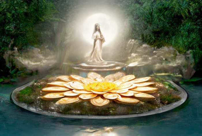 白莲圣母之下有十二金莲、白莲圣母之下有十二金莲吗