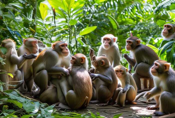 猴子群居生活 - 猴子群居生活与人类相似吗