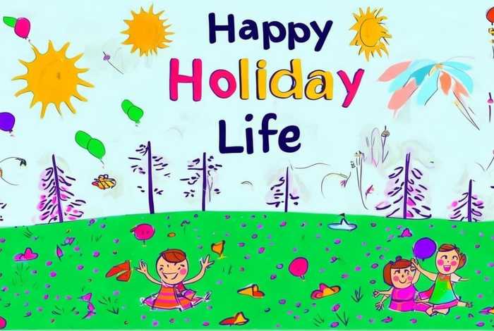 快乐的假期生活手抄报简单 快乐的假期生活手抄报简单的