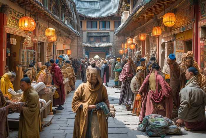 敦煌生活壁画介绍、敦煌生活壁画介绍词