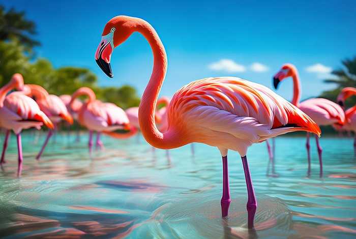 火烈鸟的生活，火烈鸟的生活地区