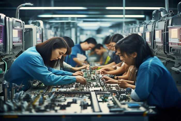 电子厂生活实拍视频；电子厂工作视频实拍