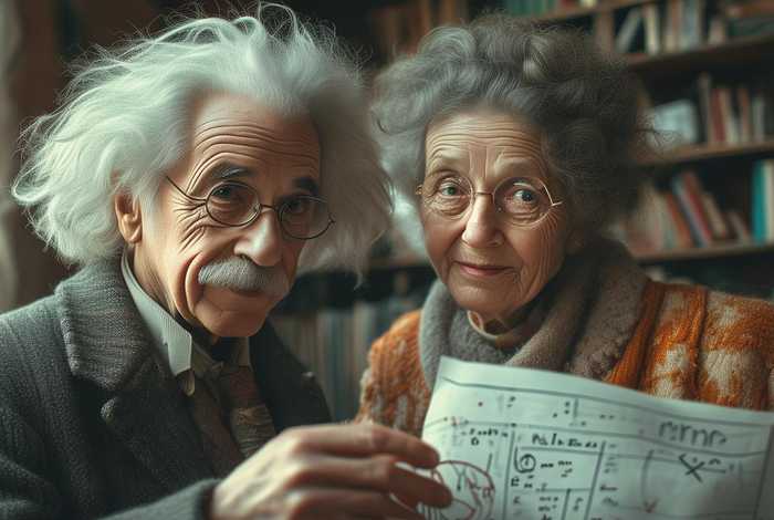 爱因斯坦和她的妻子；爱因斯坦和她的妻子的故事