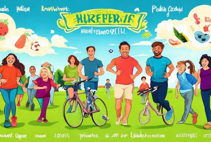 快乐运动健康生活海报，健康运动快乐生活的手抄报内容