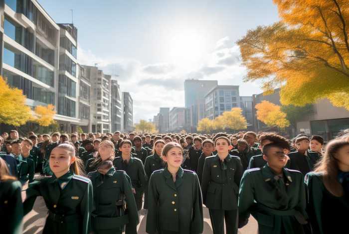 开学新生军训新闻；开学新生军训新闻作文200字初二