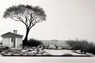 低碳生活装饰画黑白、低碳生活装饰画黑白简单