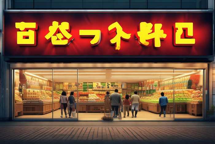 金地生活超市门头图片；金地超市几点开门