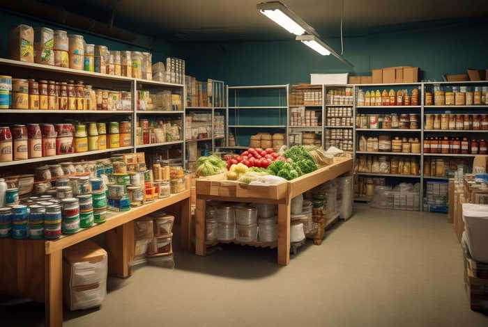 储存生活物资；生活物资储备