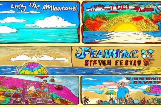 假期生活手抄报；假期生活手抄报英语