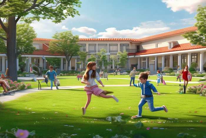 ()的校园生活作文，有趣的校园生活作文