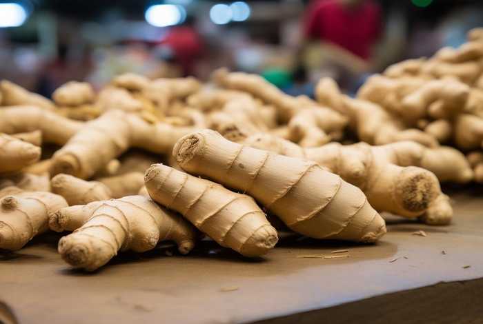 莱芜生姜图片，莱芜生姜图片济南市场上买个头比较小的姜是什么品种？