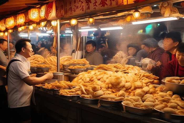 健康夜市；健康夜市大饼油条