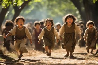 古代儿童的生活、古代儿童的生活也很有趣什么什么歌声振林樾