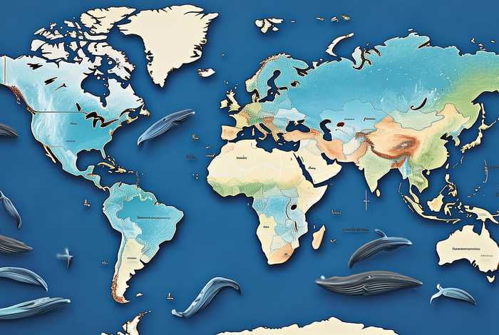 鲸鱼生活在哪里 鲸鱼分布海域地图 - 鲸鱼生活在哪里的海域
