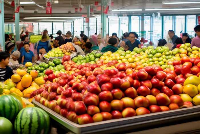 果蔬生活超市济源店最火爆的地方 - 河南省济源市最大的水果店