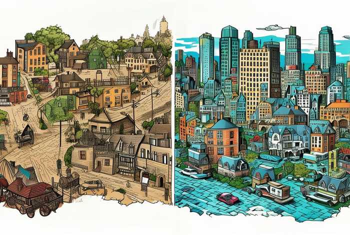 过去和现在的生活变化英语手抄报、过去和现在的生活变化英语手抄报内容