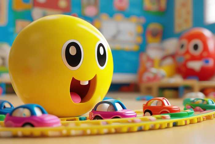 吃豆人吃汽车相关视频 吃豆人车早教视频