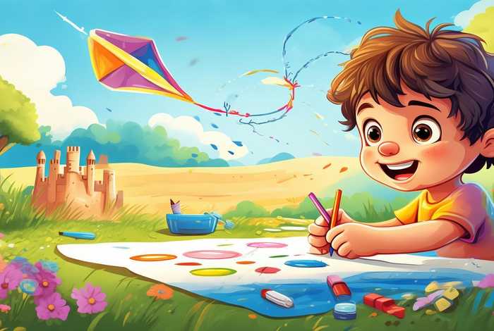 假期生活绘本儿童画（假期生活绘画作品儿童）