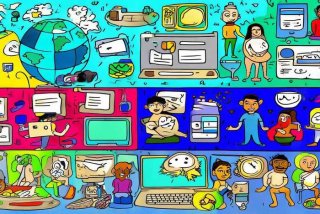 健康网络生活简画手抄报内容，健康网络生活简画手抄报内容文字