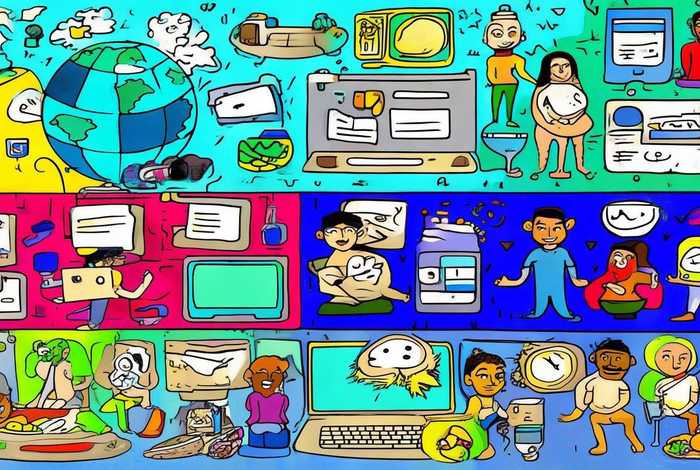 健康网络生活简画手抄报内容，健康网络生活简画手抄报内容文字