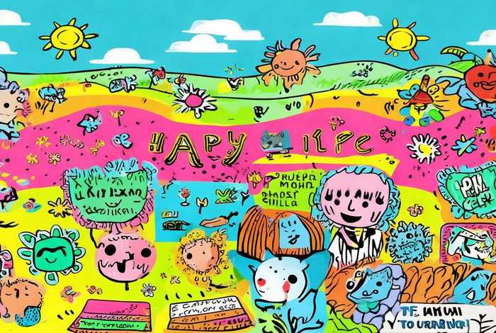 快乐的生活手抄报模板，快乐的生活手抄报模板内容