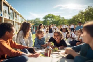 介绍学校生活的英语作文；介绍学校生活的英语作文50词左右