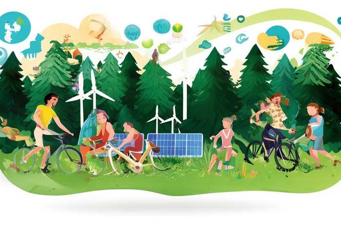 低碳生活创意海报素材，低碳生活创意海报素材图片