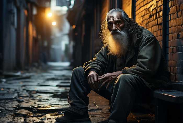 流浪汉生活照片（流浪汉生活照片图片）