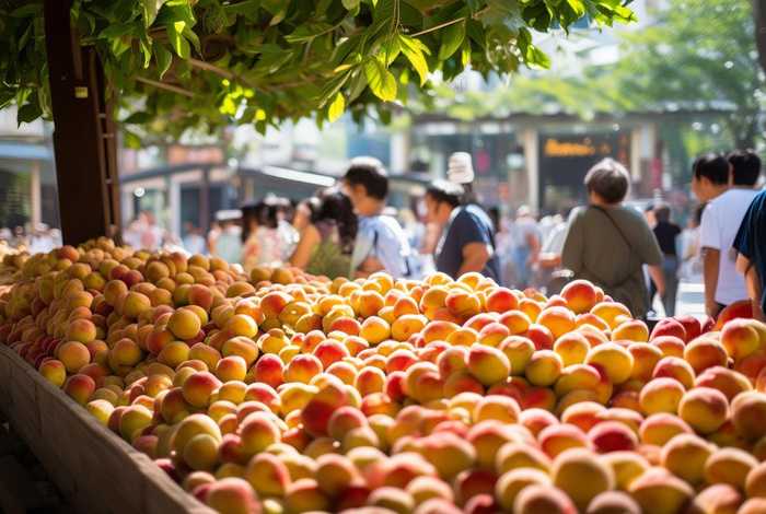 惠联生活;惠联生活广场里的油桃 惠联生活;惠联生活广场里的油桃