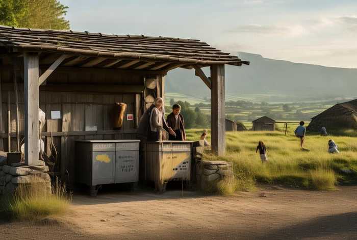 村庄生活垃圾收集点；村庄生活垃圾收集点应按行政村设置