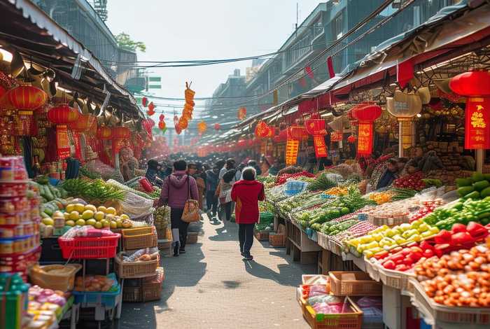 节前生活必需品市场总体平稳（春节期间,各地生活必需品市场供应丰富）