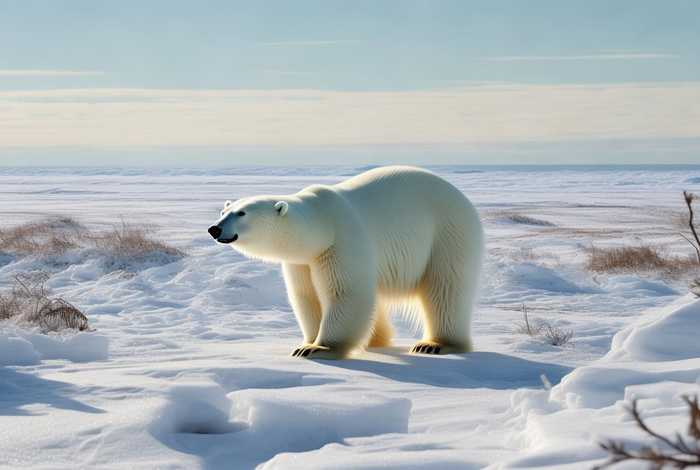 北极熊的生活习性动画（北极熊的生活现状）