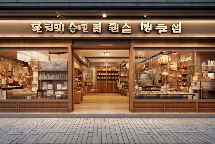 韩国店生活，韩国生活馆门店设计效果图