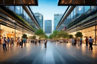 恒茂生活广场现状；恒茂生活广场现状图