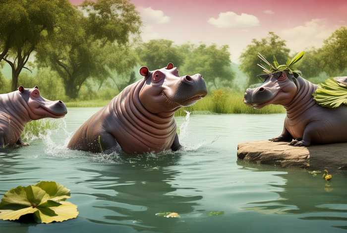 河马的生活习性搞笑解说、河马的生活方式