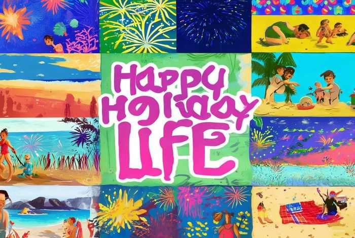 快乐的假期生活英语手抄报 快乐的假期生活英语手抄报模板