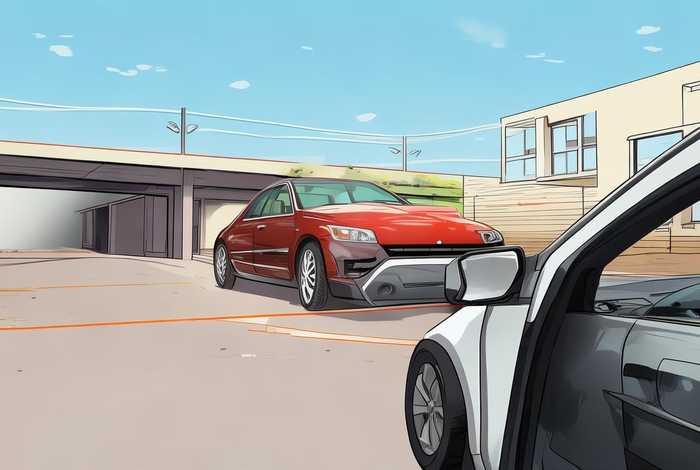 倒车入库领线技巧图解 - 倒车入库如何找准领线