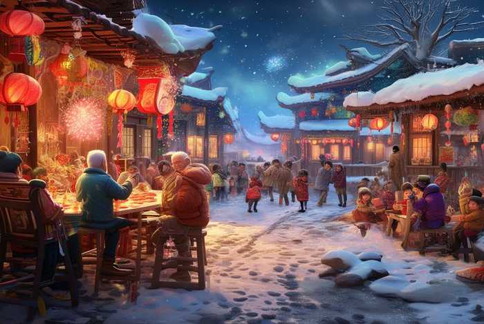 画一幅春节假期生活的画，画一幅春节假期生活的画图片