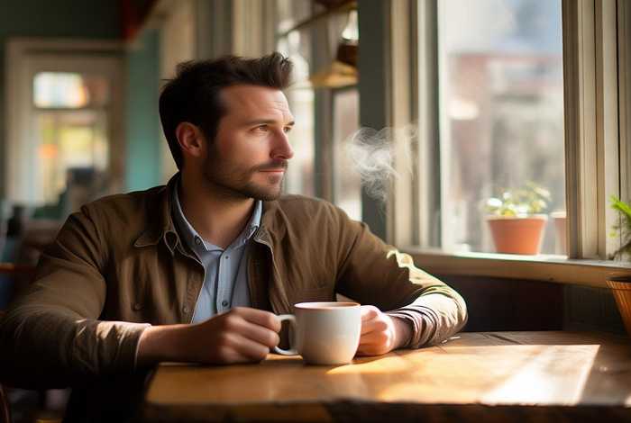 喝咖啡图片生活照男士 - 喝咖啡图片生活照真实
