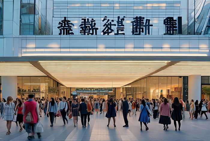 来客茂时尚生活中心西入口，到来客茂时尚生活中心