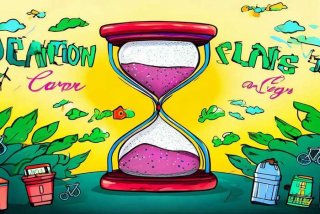 低碳生活手抄报素材沙漏 - 低碳生活手抄报素材图