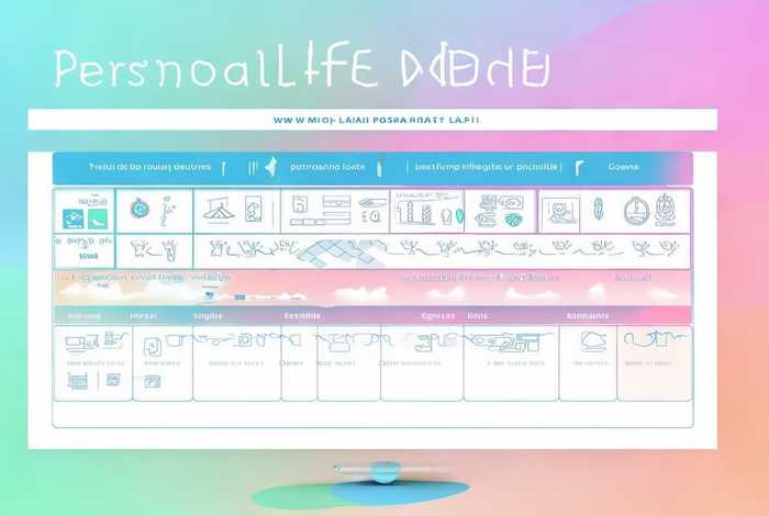 个人生活计划表图片 个人生活计划表图片模板
