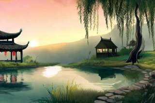 关于田园生活的古诗词和图画 关于田园生活的古诗词和图画有哪些