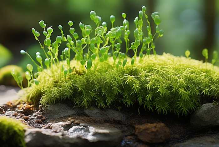 地钱的生活史绘图、地钱的生活史简图