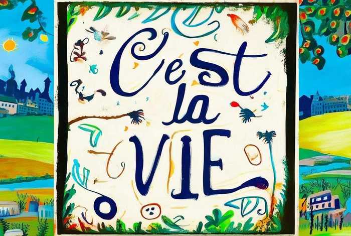 法语 这就是生活、法语这就是生活 艺术字