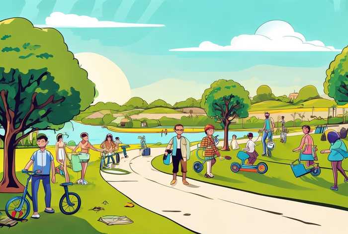 绿色出行低碳生活绘画、绿色出行低碳生活绘画图片