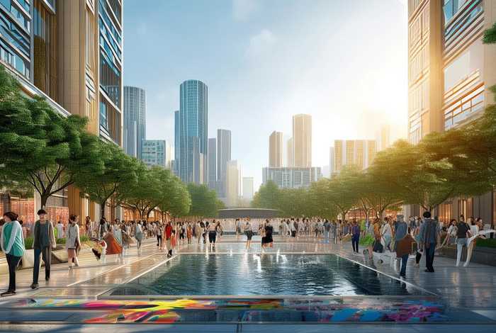 江岸生活圈，江岸生活广场