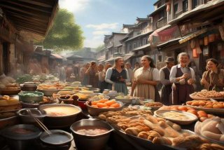 古镇生活vlog；古镇生活从美食开始