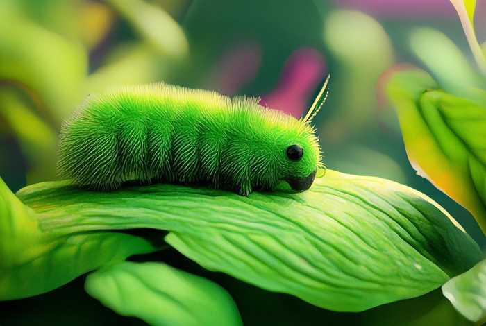 毛毛虫生活在哪里的卡通、毛毛虫生活在哪里的图片