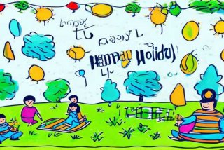 快乐的假期生活手抄报简单 快乐的假期生活手抄报简单的